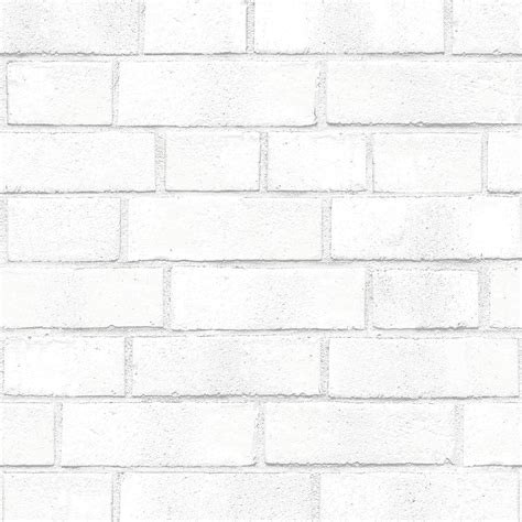 Sample Brick White Textured Self Adhesive Wallpaper design by Tempaper ...