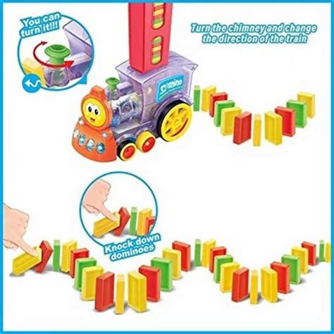 Domino Train Toy, Domino Blocks Set for Kids Educational Game Play Set with Light & Sound at Rs ...