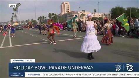 The 44th annual 'Holiday Bowl Parade' marches once again in The Embarcadero