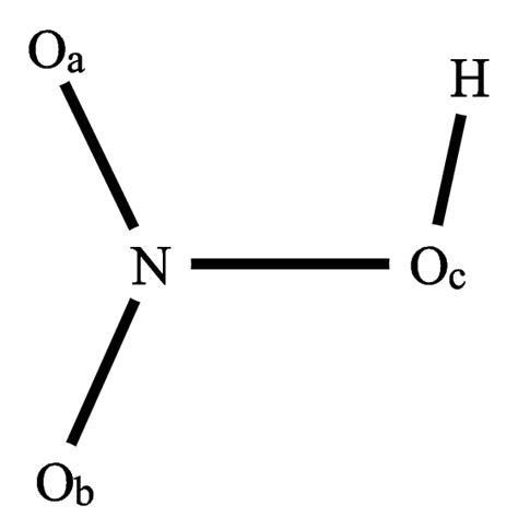 Structure of the HNO 3 molecule. | Download Scientific Diagram