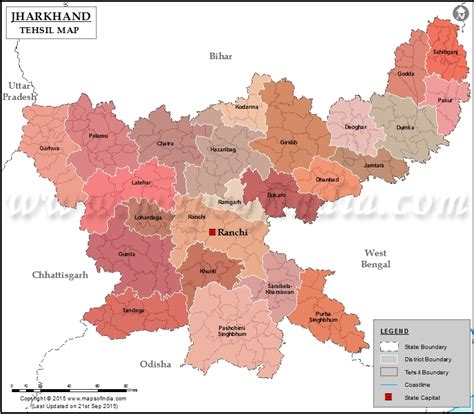 Jharkhand Tehsil Map