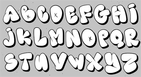 Premium Vector | Vector set bubble graffiti font alphabet lettering