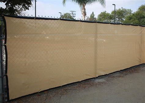 Chain Link Black Fence Windscreen , Anti Wind Black Privacy Fence Mesh