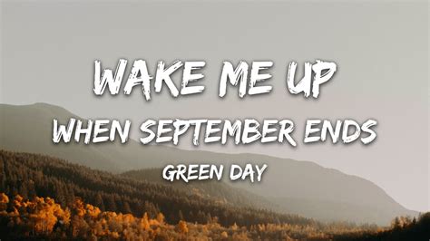 Green Day - Wake Me Up When September Ends Lyrics Acordes - Chordify