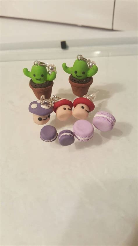 Polymer clay charms :) #polymerclay #polymerclayearrings #craft #diy ...