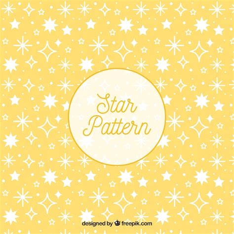 Free Vector | Yellow star pattern