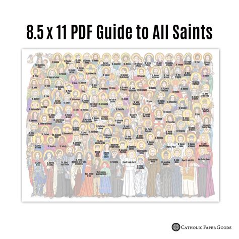 All Saints Day Printable Prayer Cards, Individual/Personal Use, Printable Holy Cards, Instant ...