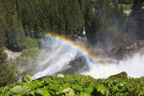 Double Rainbow Over Krimml Waterfalls, Austria Stock Photo - Image of gerlos, panorama: 32636356