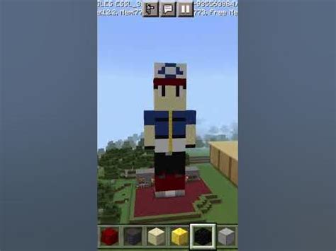 I maded my own statue in Minecraft creative mod - YouTube