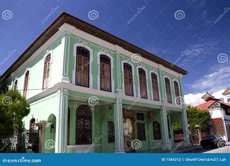 George Town Heritage Building Stock Photo - Image of architectural ...