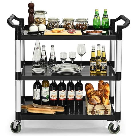 Costway Heavy Duty 3-Tier Service Cart Kitchen Storage Trolley | DIY at B&Q