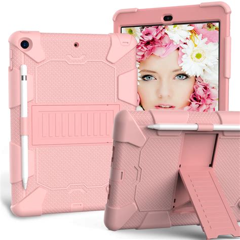 For iPad 8th Gen 10.2" 2020 Shockproof Heavy Duty Hybrid Rubber Stand Cover | eBay