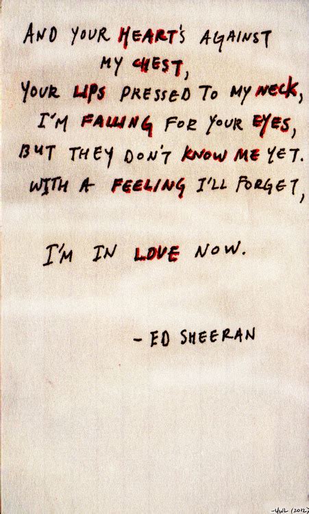 Ed Sheeran Lyric Quotes. QuotesGram