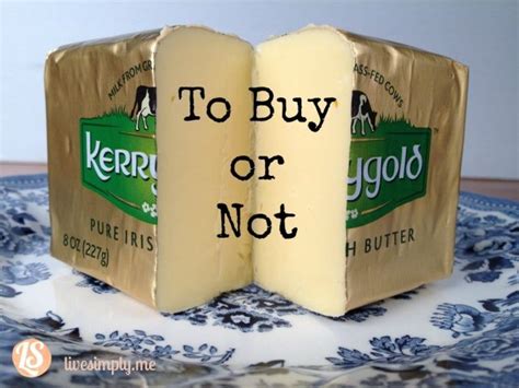 Kerrygold Butter: To Buy or Not - Live Simply | Kerrygold butter, Real food recipes, Reading ...