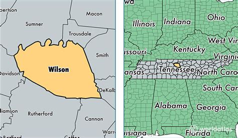 Wilson County, Tennessee / Map of Wilson County, TN / Where is Wilson County?