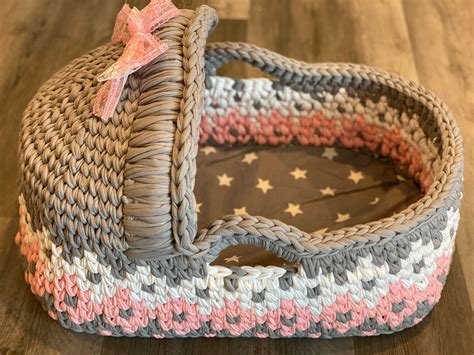 High Quality Hand Made Baby Moses Basket Crocheted | Etsy