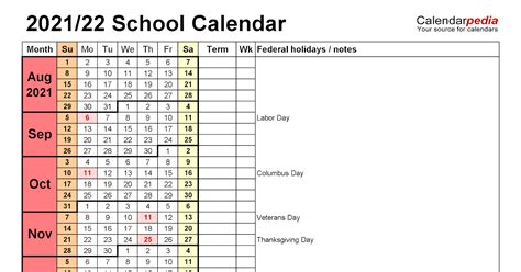 Granville County Schools Calendar 2021 2022 | Printable March