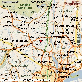 Rock Tavern, New York Area Map & More