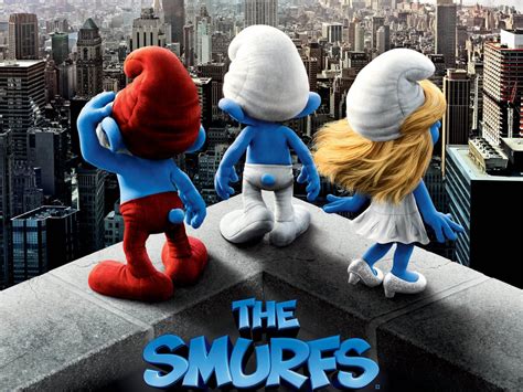 The Smurfs 3D Movie Poster Wallpapers ~ Cartoon Wallpapers