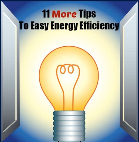 11 More Tips For Easy Energy Efficiency | Castle View Academy