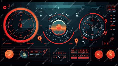 Submarine Navy Ship Sonar Radar Navigation Screen | Premium AI ...