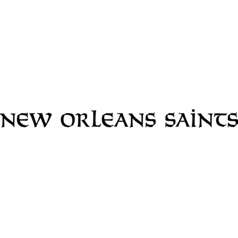 Solemnity is a font based on the New Orleans #Saints logo and it's the ...