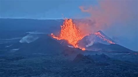 Mauna Loa Volcano Erupting