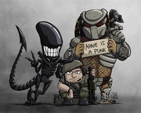 Aliens vs. Predator Group Photo by JoshNg on DeviantArt