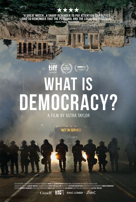 A film exploring the current and historic idea of democracy. What is it?