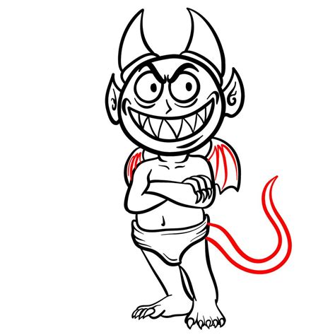 From Horns to Tail: How to Draw a Cartoon Devil Step-by-Step