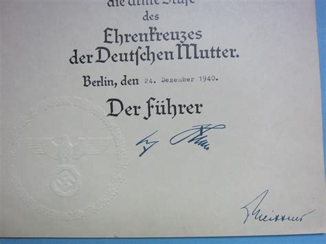 Adolf Hitler signed document: Fine No Binding | K&K Antiques