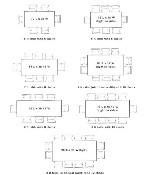 Dining Table Dimensions For 6