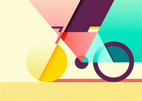 Geometric Bicycle | Veerle's Blog 4.0 | Graphic design illustration ...