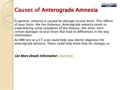 Anterograde Amnesia - Symptoms, Causes, and Treatment.