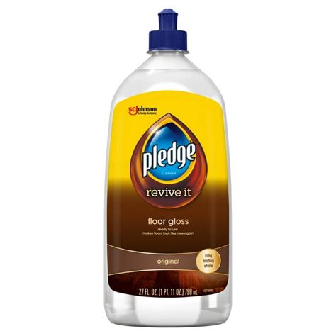 Pledge Revive It Floor Gloss - Restores and Protects Sealed Wood Floors (1 Bottle), 27 oz ...