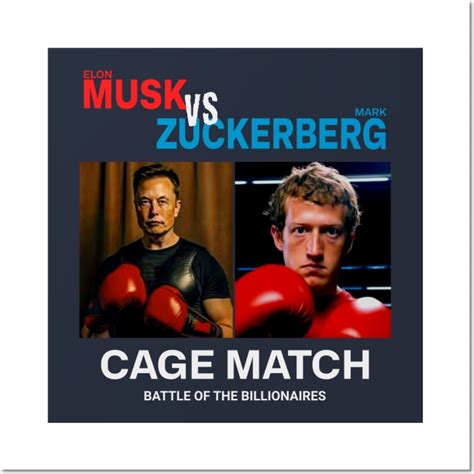 Elon Musk vs Mark Zuckerberg - Musk Vs Zuckerberg - Posters and Art ...