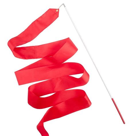 Amazon.com : GOGO Red Rhythmic Ribbons / Gymnastics Ribbon with ... | Ribbon gymnastics ...