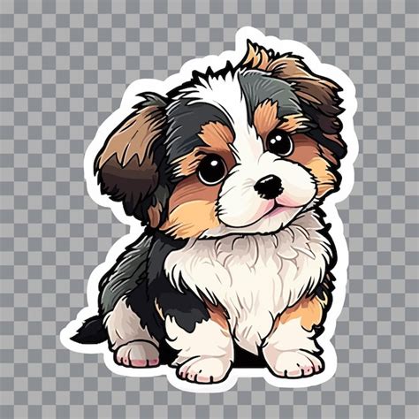 Premium Vector | Cute dog sticker