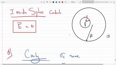 Finding surface charge density and electric field in a spherical conductor with cavity Griffith ...