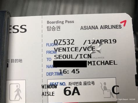 Review of Asiana Airlines flight from Venice to Seoul in Business