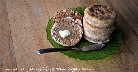 Joseph's Grainery: Whole Wheat English Muffins