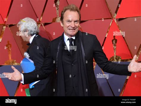 Musician Sting arrives on the red carpet for the 89th annual Academy ...