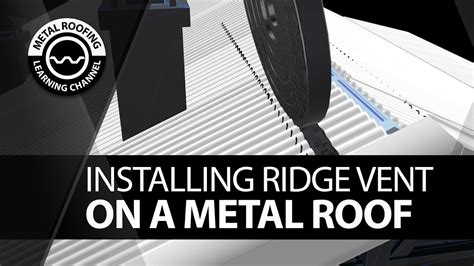 How To Install Ridge Vent On A Metal Roof. ProfileVent Installation Video Corrugated Metal ...