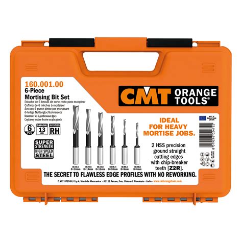 6 piece mortising bit sets 160-161 | Slot mortising bits | CMT Orange Tools Worldwide