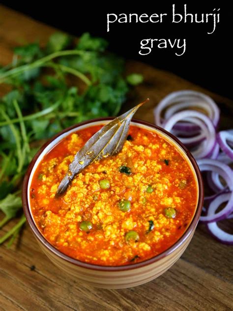 paneer bhurji gravy recipe | street style paneer ki bhurji gravy