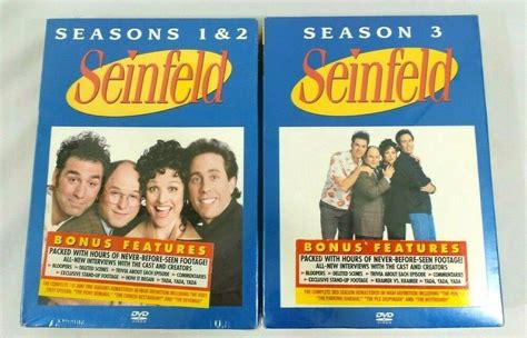 Seinfeld Season 1, 2 and 3 Box Set- New Sealed DVD's + Bonus Features | Boxset, Seinfeld, Dvds ...