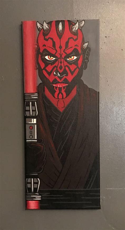 Darth Maul | Star wars art, Star wars paintings, Small canvas art