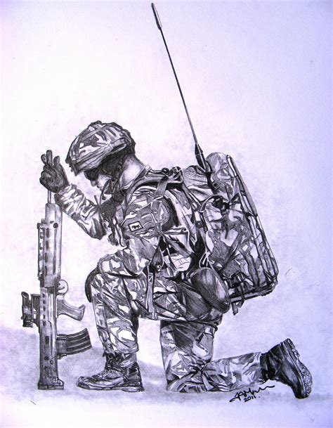 Drawings Of The British Armed Forces.