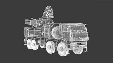 SA 22 Pantsir S1 Camo - 3D Model by frezzy