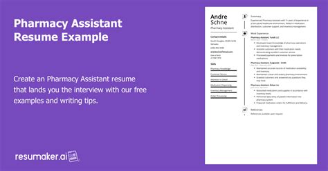 Pharmacy Assistant Resume Example (Free Guide)